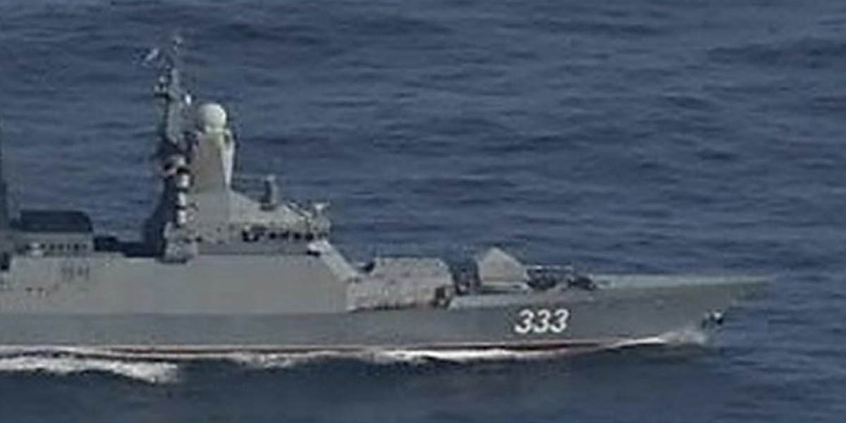 ロシア海軍フリゲート「ソヴェルシェンヌイ」、宗谷海峡を東進　海自「くまたか」等が警戒監視